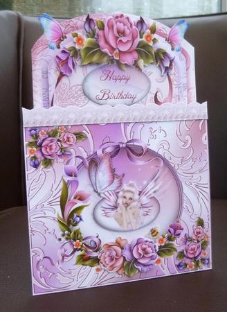 Enchanted Rose Garden Double Slide-out Card by Jayne Jones