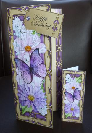 3D Offset Dl Flutterby Floral Pyramage Mini Kit by Jayne Jones