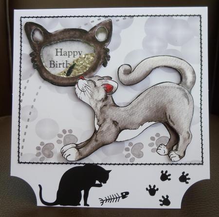 Cool Cat-take a Break-quick &shaker Card by Jayne Jones