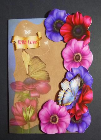 Many Anemones Shaped Mini Card Kit by Jayne Jones