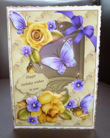 Yellow Roses and Butterflies by Jayne Jones