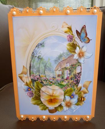In an English Country Garden Oval Pyramid by Jayne Jones
