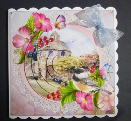 Dovecote Cottage with Winged Friends Pyramid by Jayne Jones