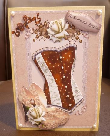 Lovely Beige Lace and Basque. by Jayne Jones