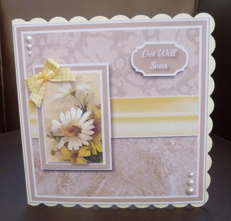 Daisies 6x6 Quick Card by Jayne Jones