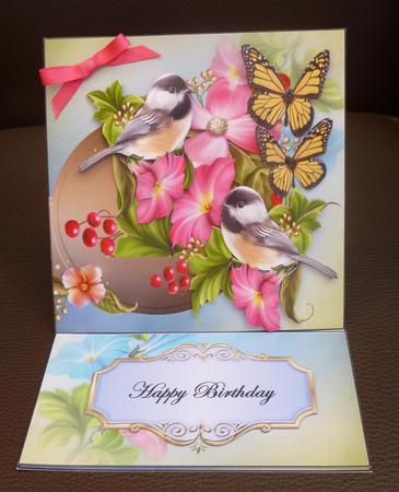 Mini Kit Easel Card Bird Song by Jayne Jones