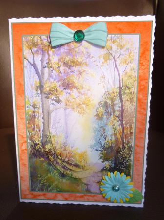 Autumn Decoupage Topper by Jayne Jones