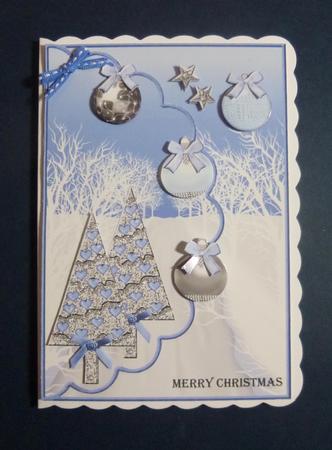 Envelop Christmas in Bleu by Jayne Jones