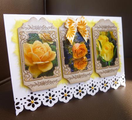 Floral Tags - Yellow Roses - CUP455851_466 | Craftsuprint