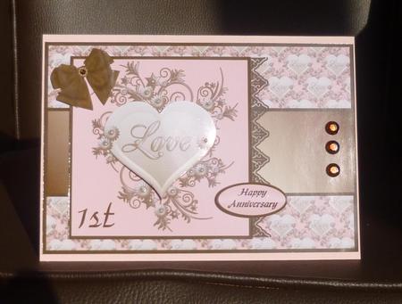 Romantic Heart for an Anniversary A4 by Jayne Jones