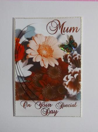 6 Personalised Floral Card Fronts - Autumnal Tones - Set 2 by Jayne Jones
