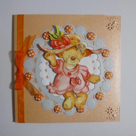Happy Bear in Red by Jayne Jones