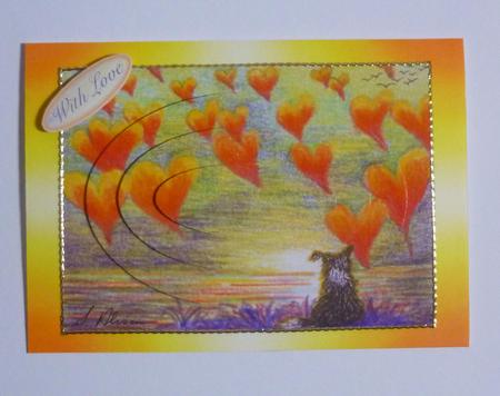 Thinking of You with Love Oval Pyramage by Jayne Jones