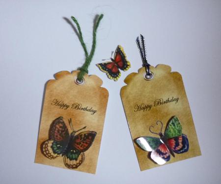 Butterfly Tags by Jayne Jones