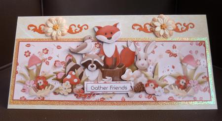 Woodland Friends Over the Top Large Card by Jayne Jones