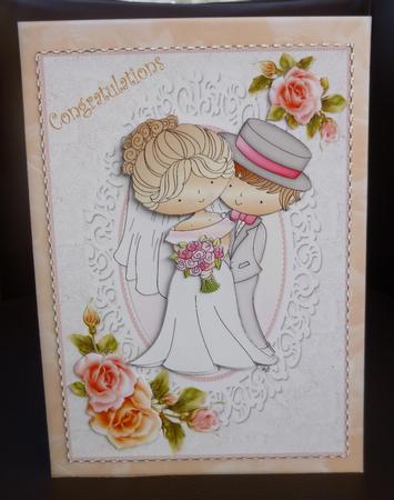 Sweet Wedding Couple by Jayne Jones