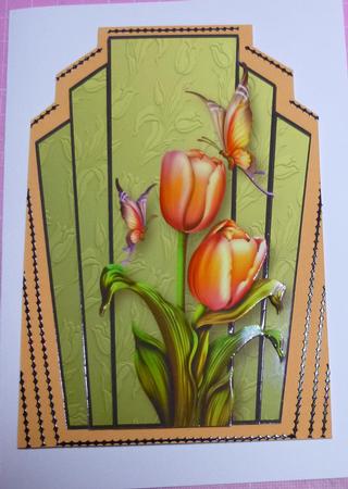 8 A4 Art Deco Floral Plaques Bumper Kit Set 4 by Jayne Jones