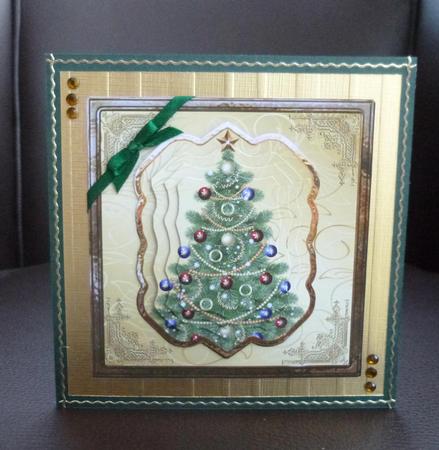 Christmas Tree Card and Pyramid Layers by Jayne Jones