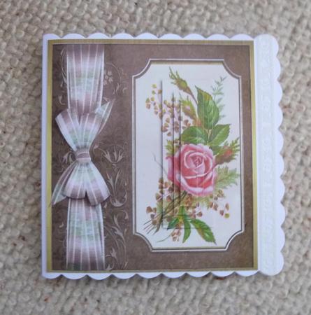 Beautiful Vintage Roses in Vintage Frame , Pyramarge by Jayne Jones