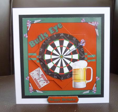 Bulls Eye Darts and a Pint Diamond Pyramid by Jayne Jones