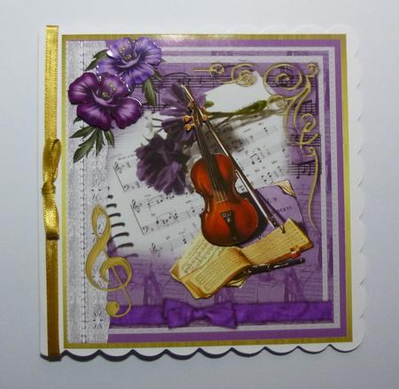 Beautiful Violin on Sheet Music  by Jayne Jones