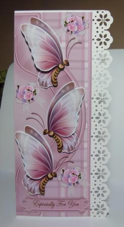 Large Dl Card Butterflies by Jayne Jones