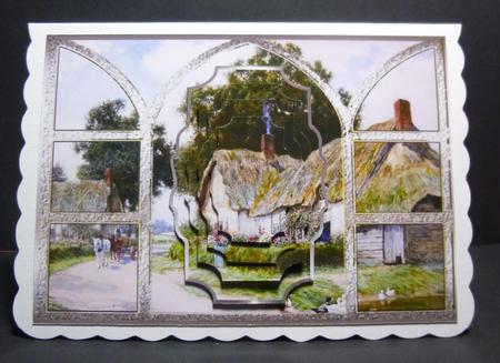 Village Life View from the Window Card by Jayne Jones