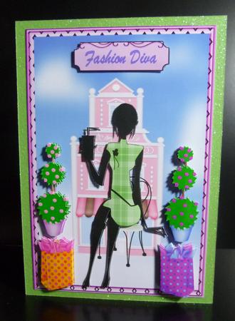 Fabulous Fashion Card Front 3 by Jayne Jones