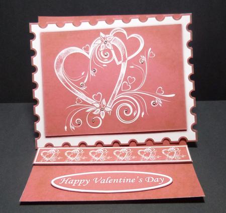 Red Valentine Love Romance Stamp Easel Kit by Jayne Jones