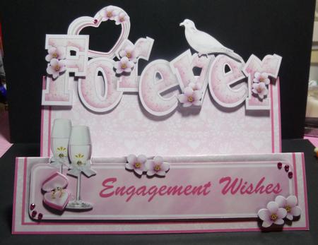 Words & Pictures Stepper Mini-kit - Love Forever Engagement by Jayne Jones