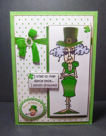 Stella Irish Dancing Quick Card by Jayne Jones