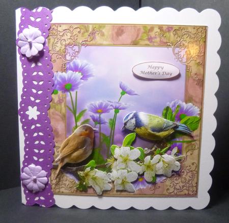 Meadow Song Birds Topper & Decoupage by Jayne Jones