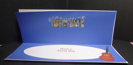 Music Birthday Large Dl Insert by Jayne Jones