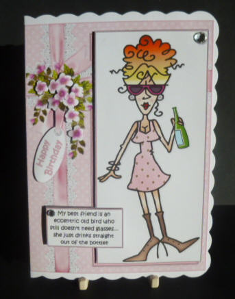 Rita and Her Eccentric Old Friend Quick Card by Jayne Jones
