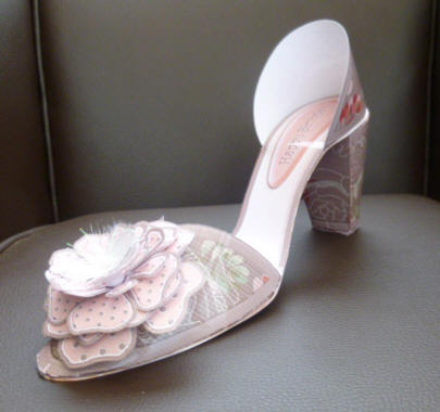I Love Shoes Kit Tan Floral with 3D Rose by Jayne Jones