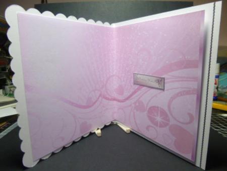 Pink Hearts and Swirls Paper, with Border by Jayne Jones