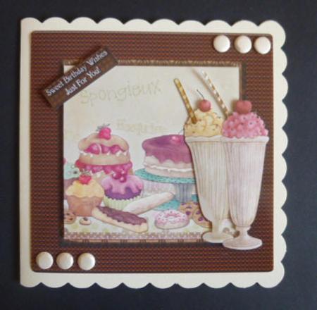 Chocolate Sweet Birthday, Quick Card by Jayne Jones