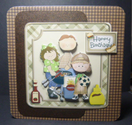 Bbq King Birthday/father's Day Card Topper by Jayne Jones