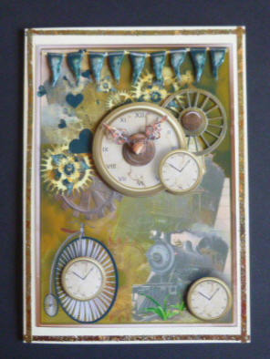 Train O'clock Male Card by Jayne Jones