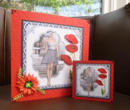 Poppies and Gingham by Jayne Jones