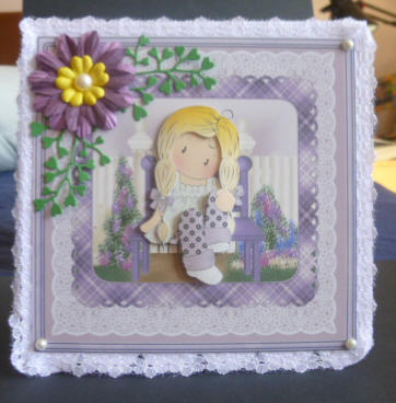 Enjoying the Quiet Moment 7x7 Card by Jayne Jones