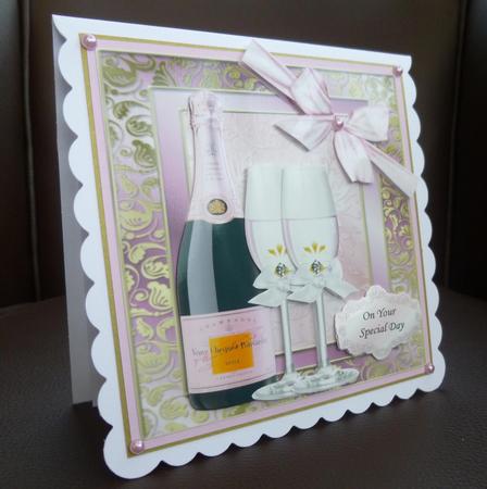 Champagne Bottle & Glass's 8x8 Mini Kit by Jayne Jones