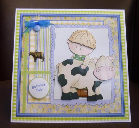 Down on the Farm Card with Decoupage by Jayne Jones