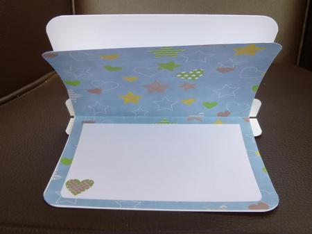 Baby Boy Handbag Card Blue Insert by Jayne Jones