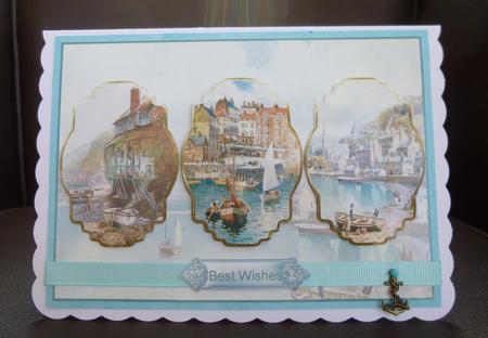 Fishing Villages Panel Card by Jayne Jones