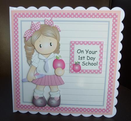 School Girl Chloe Birthday/thank You Teacher Topper by Jayne Jones