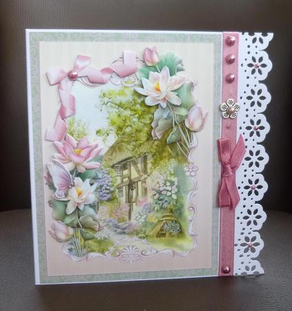 Country Cottage with Lotus Blossom by Jayne Jones