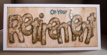 Large Dl Retirement Clocks 3D Decoupage by Jayne Jones