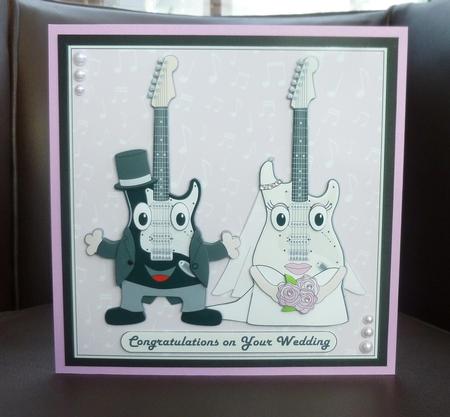 Electric Guitar Wedding 7x7in Mini Kit by Jayne Jones