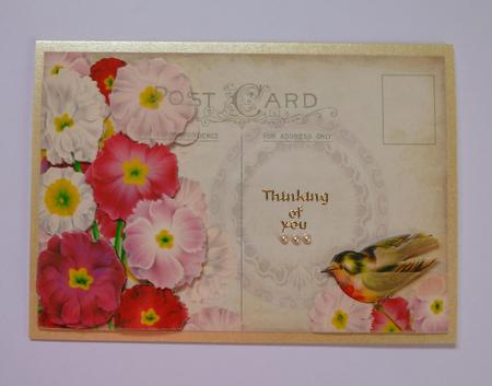 Vintage Flowers and Butterflies Postcards by Jayne Jones
